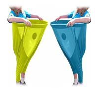 Gioco della nonna con pantaloni in giardino, con 4 palline e 2 cappelli, giochi per riunioni di famiglia all'aperto (A+D)