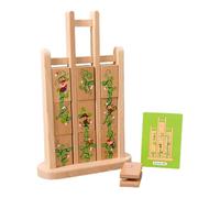 Gioco della torre cadente, puzzle di caduta - Torre da gioco con blocchi di legno da tavolo | Blocchi da costruzione impilabili in legno, gioco da tavolo educativo per famiglie per bambini dai 3 anni