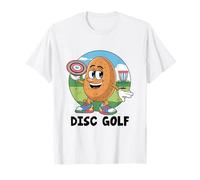 Gioco dell'atleta di sport del giocatore di golf del disco che gioca la patata Maglietta