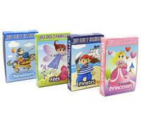 Gioco delle 7 famiglie - Set di 4 giochi: principesse, fate, pirati, cavalieri