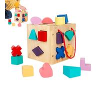 Gioco Delle Forme Per Bambini Piccoli - Gioco Legno 17 Fori Educativo Precoce | Giocattolo Apprendimento Colori,Per Bambini Bambine Asilo Scuola Homeschooling Campo Estivo Compleanno Attività Di