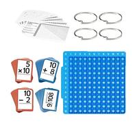 Gioco delle Tabelle di Moltiplicazione con Schede Didattiche di Matematica, Kit Educativo di Fidget Toys con Schede di Moltiplicazione e Divisione, Gioco Interattivo per Bambini dai 1 ai 6 Anni