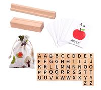Gioco di abbinamento alfabetico, gioco di ortografia delle lettere | Gioco di abbinamento lettere con blocchi di alfabeto in legno per ortografia - Giocattoli per l'apprendimento precoce dei bambini i