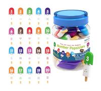 Gioco di abbinamento dei numeri - Simpatico Gelato Giocattolo educativo per bambini, Gioco educativo prescolare, lettere e numeri assegnazione | Uso asilo scuola materna attività di gioco educativa