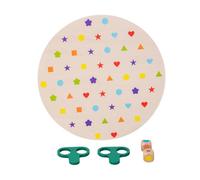 Gioco di abbinamento della forma - Puzzle in legno, gioco da tavolo, compiti di pensiero, educativi, set per attività sensoriali in età prescolare | per bambini tre anni in su