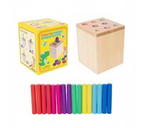 Gioco Di Abbinamento Di Colori E Forme Che Sviluppa La Motricità Fine.