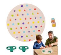 Gioco di abbinamento di colori e forme - Gioco da tavolo per sorter di puzzle | Rompicapo di logica educativa | Giocattoli da viaggio in aereo per un gioioso con i loro bambini. I genitori posso