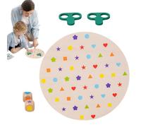 Gioco di abbinamento di forme di colore - Selezionatore di puzzle didattici in legno, scheda educativa per la ricerca di immagini e abilità precoci | Giocattolo per lo sviluppo motorio fine per