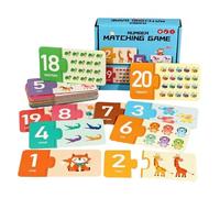 Gioco di Abbinamento Lettere - Giocattoli Educativi Alfabeto e Numeri | Carte Di Abbinamento Lettere E Parole A Vista | Per Bambini Asilo Scuola Materna Casa Viaggio Interno Vacanza