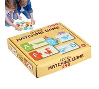 Gioco di Abbinamento Lettere - Giocattoli Puzzle Alfabeto Interattivi - Riconoscimento Colori Attività di Abbinamento da Tavolo | Per Bambini Asilo Scuola Materna Casa Viaggio Interno Vacanza