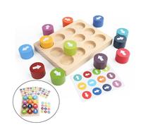 Gioco di Abbinamento Montessori Puzzle Riconoscimento Della Direzione Del Colore