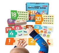 Gioco Di Abbinamento Numeri - Giocattoli Educativi Alfabeto e Numeri - Riconoscimento Colori Attività di Abbinamento da Tavolo - per Bambini in Età Prescolare Asilo Scuola Materna Casa Viaggio