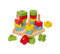 Gioco di abilità Eichhorn Stacking Board in legno 21 pezzi