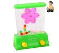 Gioco di Abilità - Gioco d'Acqua Portatile | Mini Set Arçade Lancio degli Anelli d'Acqua, Giocattolo Educativo Sensoriale Retro Motricità Fine Regalino da Spiaggia