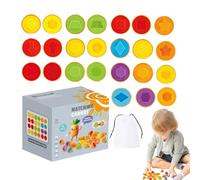 Gioco di accoppiamento di uova a forma di , giocattolo classificatore di forme e riconoscimento dei colori, attività divertenti per lo sviluppo cognitivo e la classificazione a Pasqua, compleanno