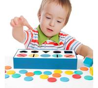 Gioco di apprendimento interattivo in legno per bambini, promuove il rilevamento del colore e la coordinazione Mano- Giocattoli fatti di legno, il gioco di classificazione