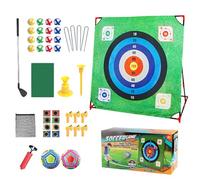 Gioco di approccio Golf Set | Kit di allenamento di approccio con tappetino di pratica,Attrezzature per l'allenamento sportivo multiuso per la pratica indoor all'aperto adolescenti adulti