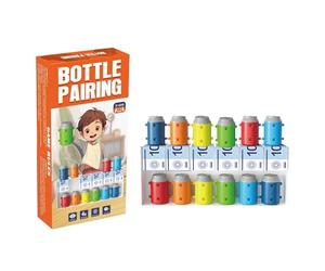 Gioco Di Associazione Di Colori Della Bottiglia | Gioco Di Memoria E Colore,Giocattoli Di Ordinamento Per Forme Per Il Pensiero,Per Famiglia Ragazze Casa Viaggio Compleanno Campeggio Classe