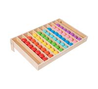 Gioco di assortimento di palline - Giocattoli in legno, attività di riconoscimento dei colori, kit per apprendimento precoce, funzione di sviluppo cognitivo, ideale per bambini piccoli, bambini