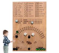 Gioco Di Baseball In Legno 35x25x0,5 Cm Gioco Da Tavolo Baseball Portatile Con Perline Di Vetro E Interattivi Giochi Mentali Di per Famiglia, Partito, Giocattolo Educativo
