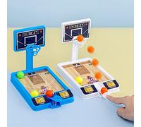 Gioco di Basket con Rimbalzo delle, Mini Giocattolo da Tavolo da Tiro da Basket con Espulsione con Un Pulsante per Giochi da Tavolo Interattivi per Famiglie (Argento)