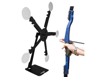 Gioco di bersaglio girevole | Obiettivo mobile esterno - Portatile Automatico Reset Regolabile Magnetico Cinque Ruota Panoramica Attrezzatura di Allenamento | Per Giardino Donne Uomini All'aperto