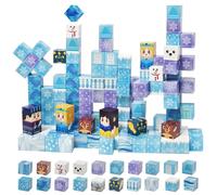 Gioco di blocchi da costruzione magnetici, giocattoli educativi cool per bambini, ragazzi e ragazze, costruzione di di ghiaccio, regalo per feste di Natale e Ognissanti, essenziale per il ritorno a sc