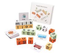 Gioco di Blocchi di Legno Montessori per Formare le Parole dell'Alfabeto | Gioco di spelling delle parole, Gioco educativo di inglese, Gioco di carte flash