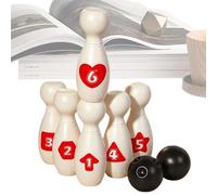 Gioco di bowling al coperto - Set di giochi educativi con palline da bowlings divertenti, set da gioco portatile per bowlings per bambini | Giocos di bowling interattivo per la costruzione di abilità