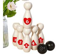 Gioco di bowling per bambini, giocattolo educativo 18 x 13,7 x 10 cm, bowling colorato, accessorio per giochi all'aperto, emozionante scelta di intrattenimento familiare, adatto per bambini, ragazza