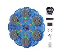 Gioco di boxe elettronico - Allenatore interattivo intelligente da parete da 32,0 cm, macchina per la reazione al ritmo musicale, attrezzatura perr bersaglio senza fili Divertente giocattolo per allen