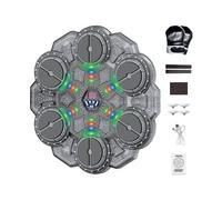 Gioco di boxe elettronico - Allenatore interattivo intelligente da parete da 32,0 cm, macchina per la reazione al ritmo musicale, attrezzatura perr bersaglio senza fili Divertente giocattolo per allen