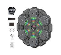 Gioco di boxe elettronico - Allenatore interattivo intelligente da parete da 32,0 cm, macchina per la reazione al ritmo musicale, attrezzatura perr bersaglio senza fili Divertente giocattolo per allen