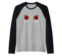 Gioco di calcio Giornata di calcio calcio americano Gear per le donne Maglia con Maniche Raglan