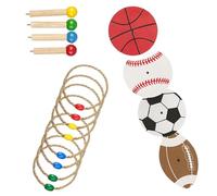 Gioco Di Cantiere Per Esterni - Set Di Lancio Con Anello Premium, Robusto Giocattolo Sportivo Di Corda | Attrezzatura Ad Anello Delle Dimensioni Della Regolamentazione Con Una Facile Configurazione, G