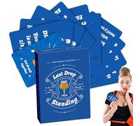 Gioco di carte da bere per amanti ubriachi, giochi da bere alle feste ubriache, divertente gioco di bere per feste, carte di conversazione 50X, gioco rischioso per adulti per la fi