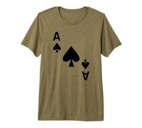 Gioco di Carte da Gioco di Carte Picche mangiate, Poker Carnevale Maglietta Premium