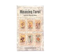 Gioco di carte dei tarocchi, 78 pz/scatola, tarocchi con annotazione, gioco di carte per principianti per casa scacchiera arrotolabile (bianco, taglia unica)