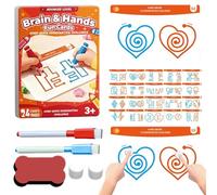 Gioco di carte di allenamento cerebrale, gioco di e cognizione - 20 carte di coordinamento Mano-Occhio | per la coordinazione manuale e l'interazione genitore-figlio