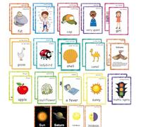 Gioco di carte di apprendimento per tutti, 401 pezzi, carte di comunicazione non verbale educative per lettura e ortografia, strumento didattico Montessori