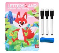 Gioco di carte di controllo penna, gioco di apprendimento riutilizzabile per la guida della penna, libro educativo interattivo, sviluppo delle competenze per bambini in età prescolare