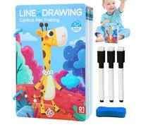 Gioco di carte di controllo penna, gioco di apprendimento riutilizzabile per la guida della penna, set di esercizi di scrittura con fattore divertente per bambini in età prescolare e studenti