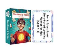 Gioco di carte educative - 3.43x2.24 nel giocattolo di pensiero critico storytelling per la scuola materna, apprendimento dei viaggi scolastici con funzione di gioco interattivo, mazzo di attività per