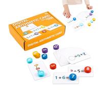 Gioco di carte educative matematiche - Set di carte di addizione interattive, numeri educativi, giocattoli per l'apprendimento, bambini creativi | istruzione precoce per l'asilo a casa, scuola