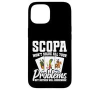 Gioco di carte Enthusiast Scopa Carte Problemi Giocatore Scopa Custodia per iPhone 15