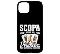 Gioco di carte Enthusiast Scopa Carte Problemi Giocatore Scopa Custodia per iPhone 15 Plus