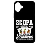 Gioco di carte Enthusiast Scopa Carte Problemi Giocatore Scopa Custodia per iPhone 16 Plus