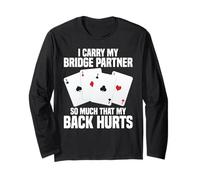 Gioco di carte gioco I Carry My Legend Cards Bridge Player Maglia a Manica