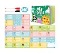 Gioco Di Carte Per Controllo Della Penna - Giocattolo Educativo Cancellabile Per La Prima Infanzia | Carte Per Addestramento Scrittura E Controllo Penna - Per Bambini Di 2-6 Anni