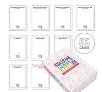 Gioco di carte per coppie, include 55 carte con domande segrete profonde, adatto per l'intrattenimento di serate tra donne, regalo per il 21° compleanno, regalo perfetto per Natale/San Valentino. Tagl